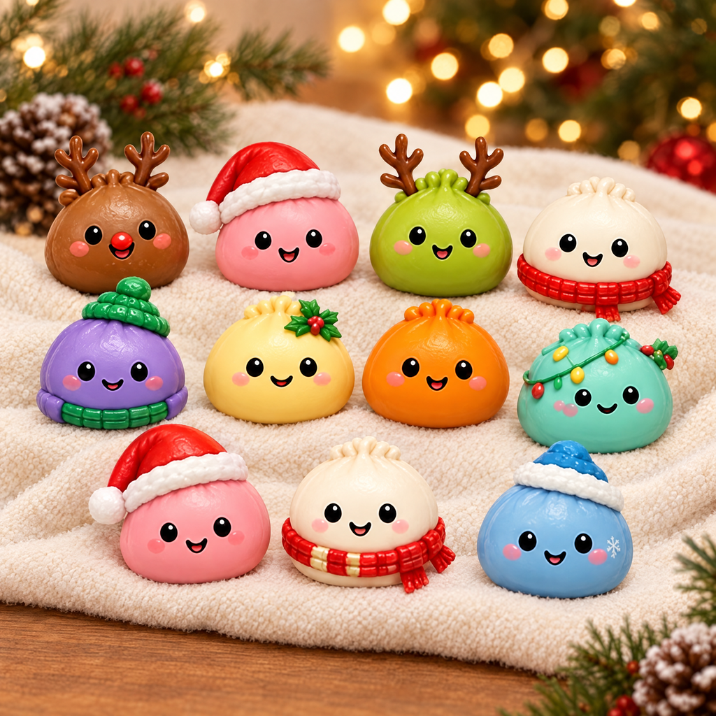 Juliga squishy-dumplings – motiven i kalendern