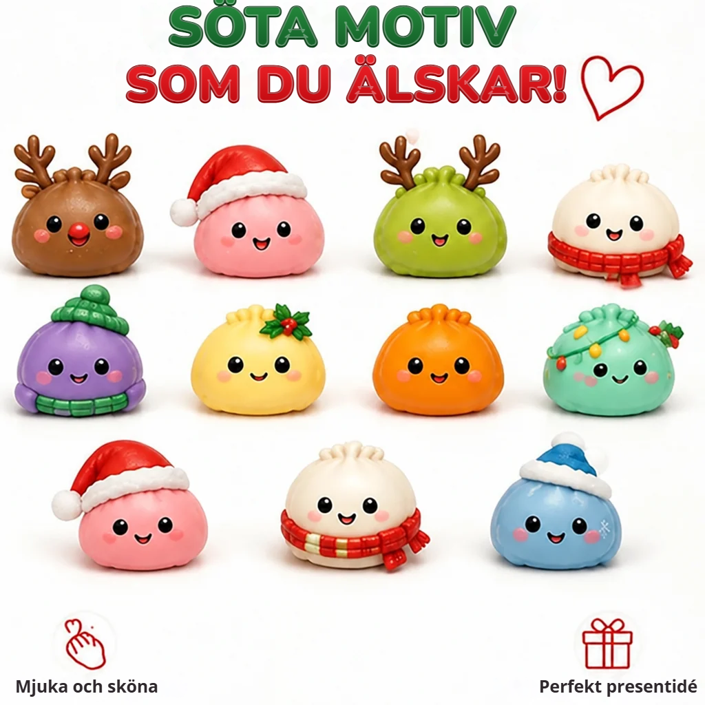 Söta motiv som du älskar – juliga squishy-dumplings